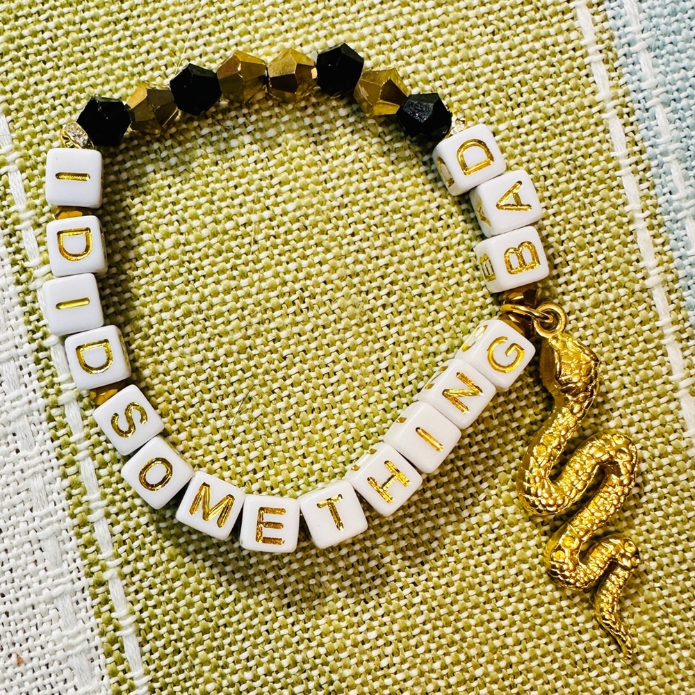 Taylor Swift Reputation Eras Tour Friendship Bracelet ~ I Did Something Bad